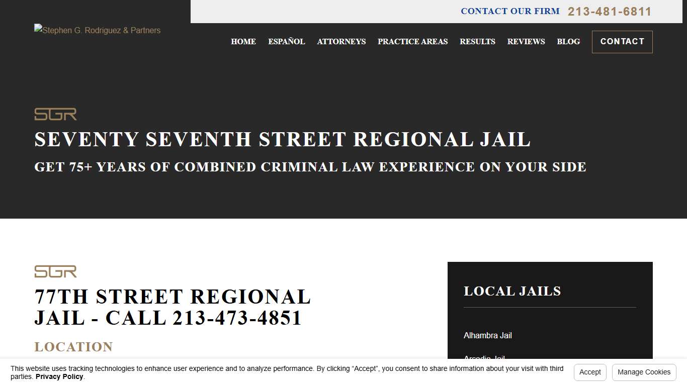 Info for 77th Street Jail | Los Angeles Criminal Attorneys