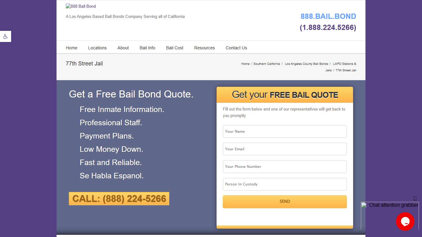 LAPD 77th Street Community Police Station: Division Jail and Bail Info | 888 Bail Bond